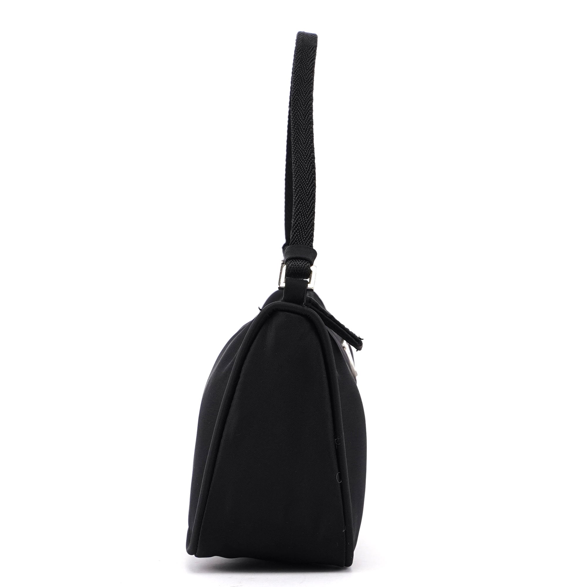 Prada Black Tessuto Mini Hobo Bag