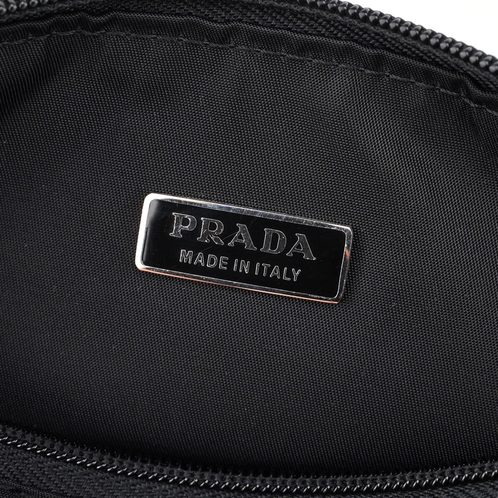 Prada Black Tessuto Mini Hobo Bag