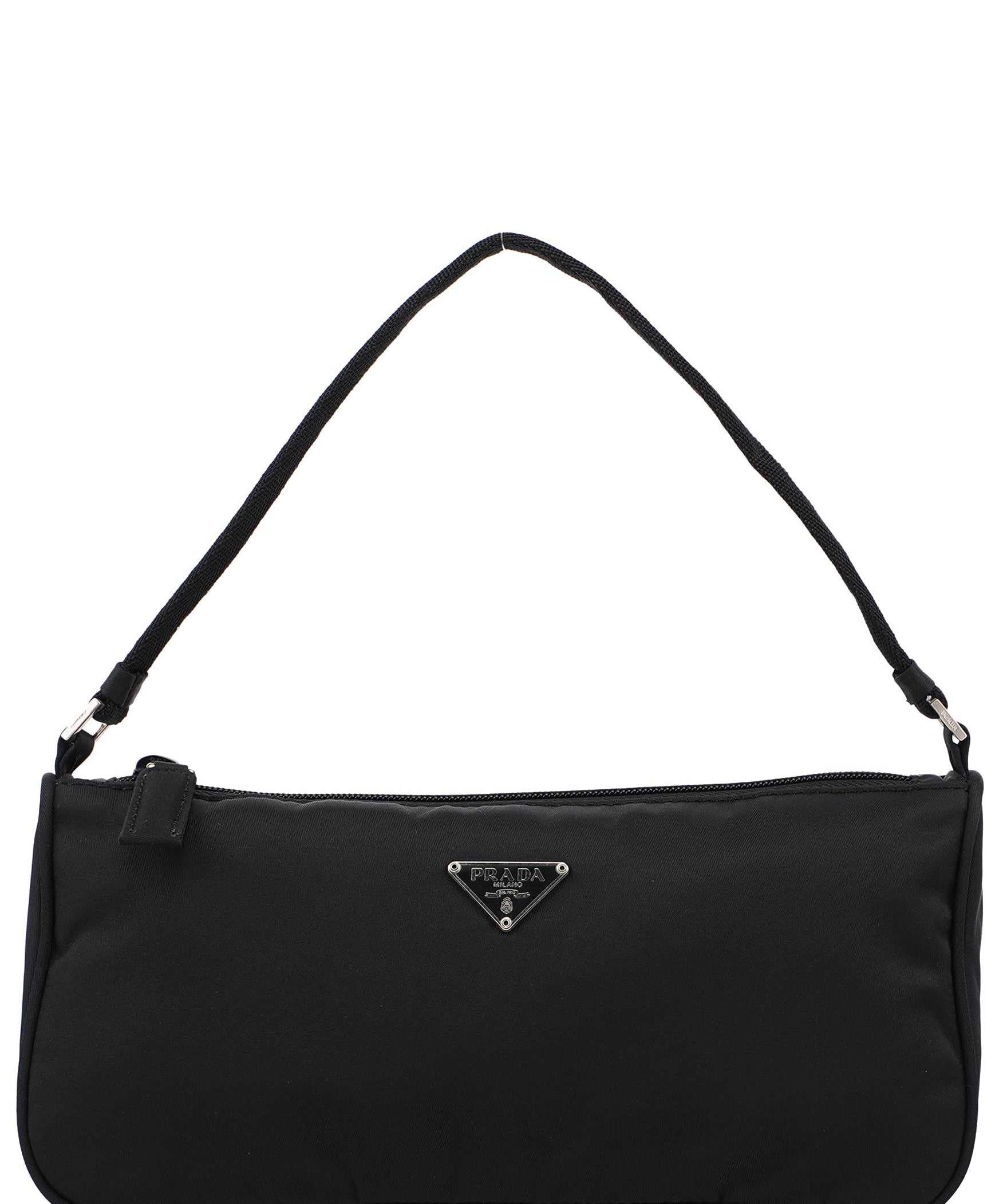 Prada Black Tessuto Mini Hobo Bag