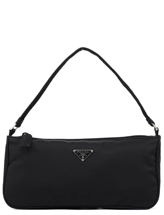 Prada Black Tessuto Mini Hobo Bag