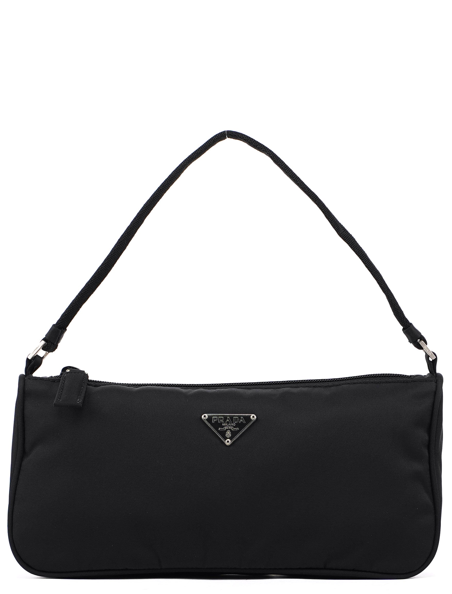 Prada Black Tessuto Mini Hobo Bag