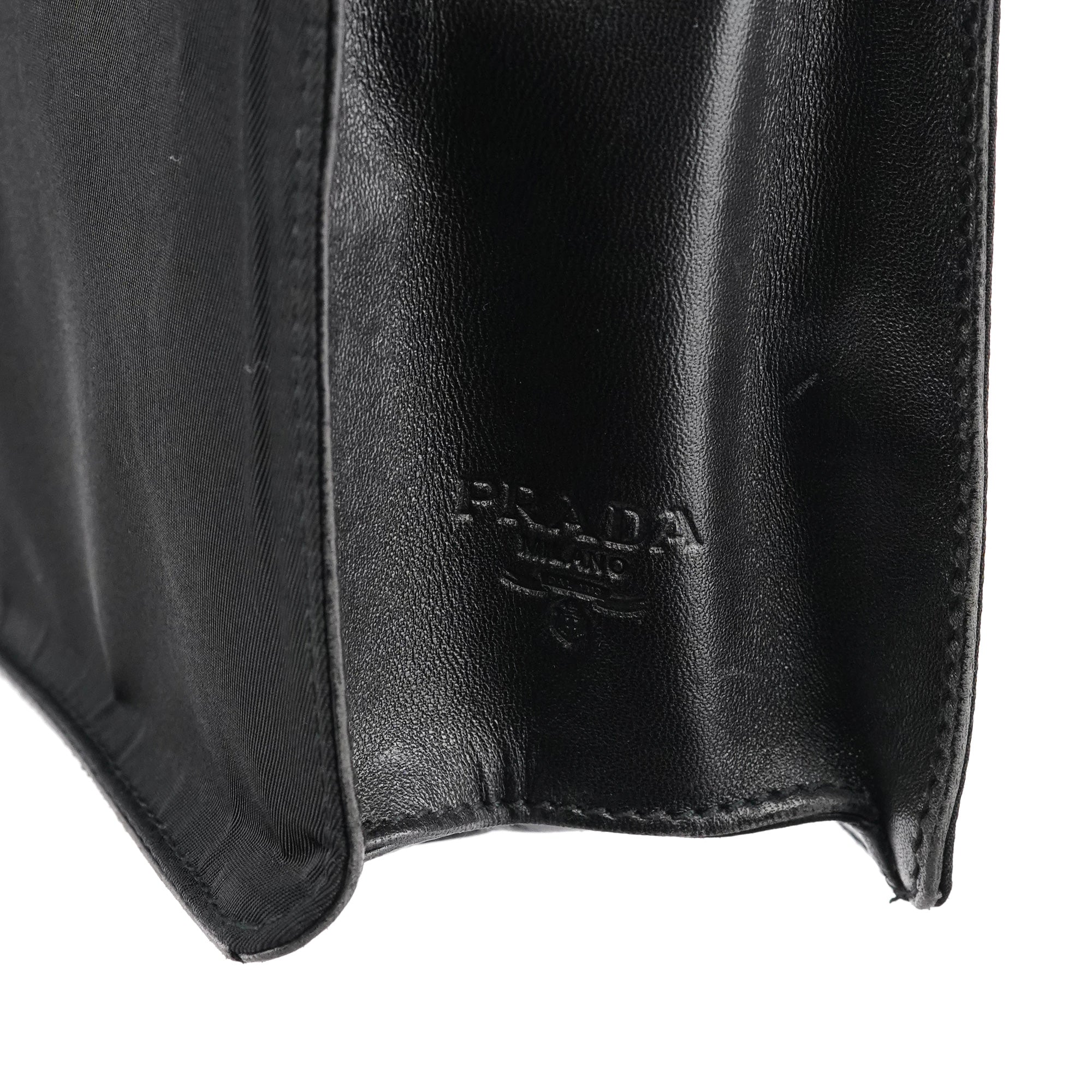 Prada Black Tessuto Nappa Buckle Shoulder Bag