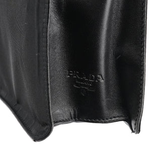 Prada Black Tessuto Nappa Buckle Shoulder Bag