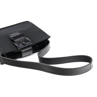 Prada Black Tessuto Nappa Buckle Shoulder Bag