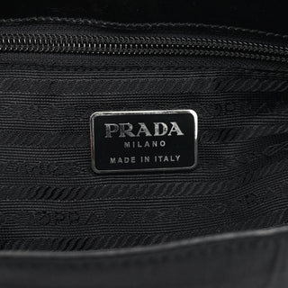 Prada Black Tessuto Nappa Buckle Shoulder Bag