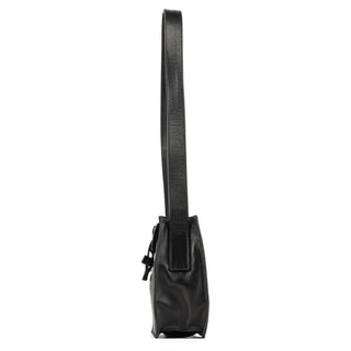 Prada Black Tessuto Nappa Buckle Shoulder Bag