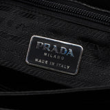 Prada Black Tessuto Nappa Buckle Shoulder Bag
