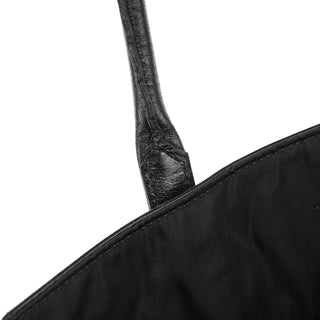 Prada Black Tessuto Nappa Leather Tote Bag