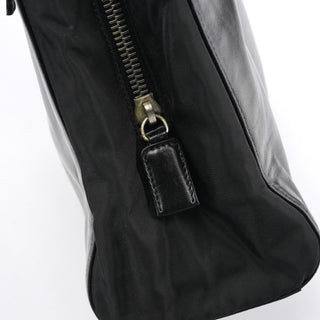 Prada Black Tessuto Nappa Leather Tote Bag