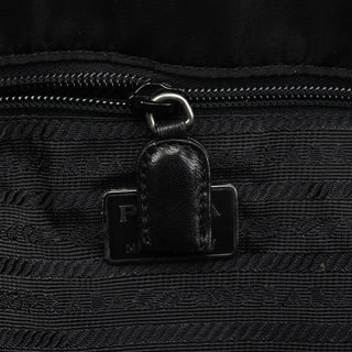 Prada Black Tessuto Nappa Leather Tote Bag
