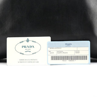Prada Black Tessuto Nappa Leather Tote Bag