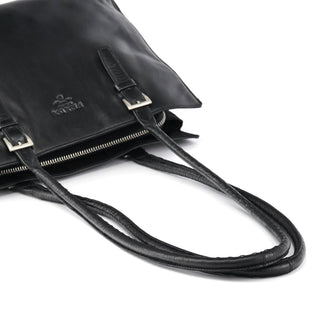 Prada Black Tessuto Nappa Leather Tote Bag