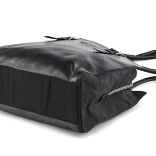 Prada Black Tessuto Nappa Leather Tote Bag
