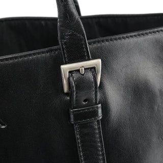 Prada Black Tessuto Nappa Leather Tote Bag