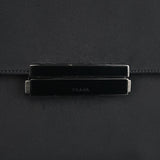 Prada Black Tessuto Nylon Buckle Top Handle Bag