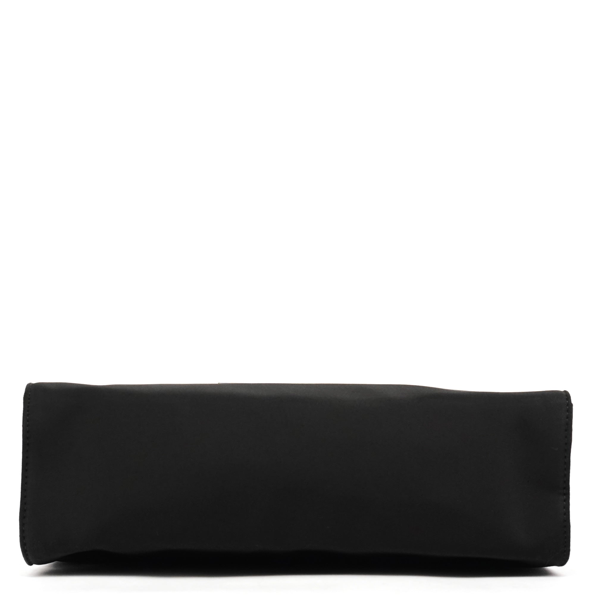 Prada Black Tessuto Nylon Buckle Top Handle Bag