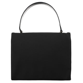 Prada Black Tessuto Nylon Buckle Top Handle Bag