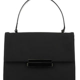 Prada Black Tessuto Nylon Buckle Top Handle Bag