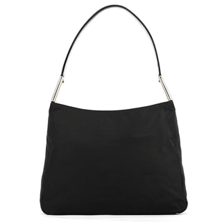 Prada Black Tessuto Nylon Hobo Shoulder Bag