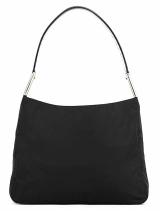 Prada Black Tessuto Nylon Hobo Shoulder Bag