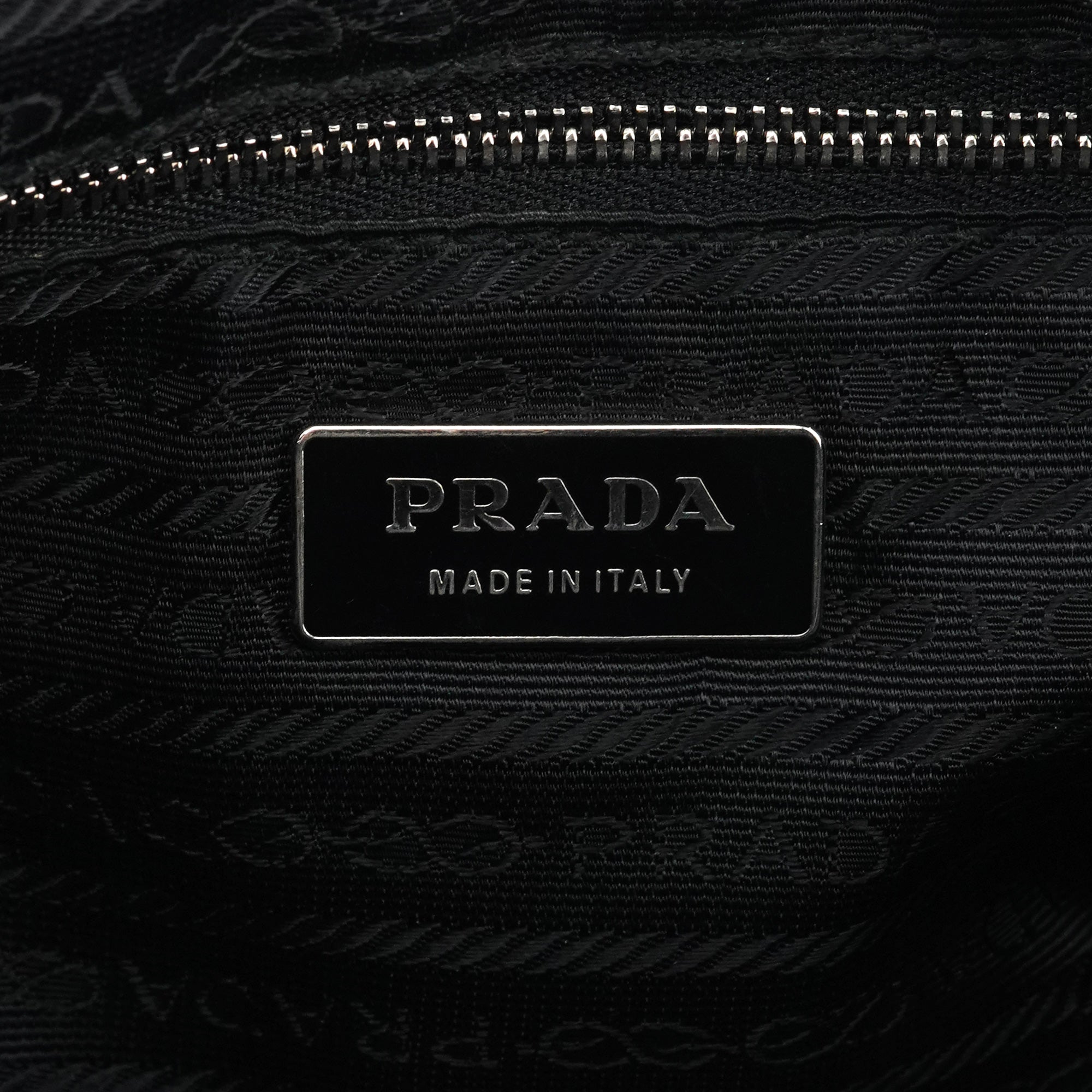 Prada Black Tessuto Nylon Hobo Shoulder Bag