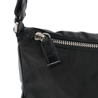 Prada Black Tessuto Nylon Hobo Shoulder Bag