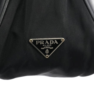 Prada Black Tessuto Nylon Hobo Shoulder Bag