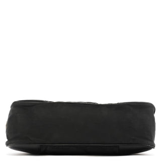 Prada Black Tessuto Nylon Hobo Shoulder Bag