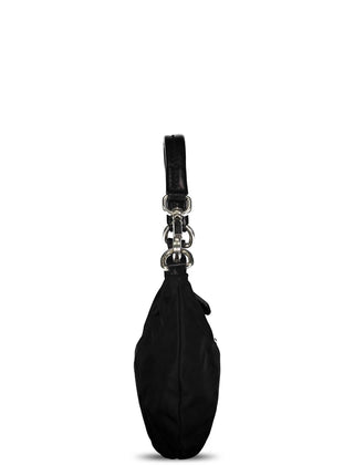 Prada Black Tessuto Nylon Mini Hobo