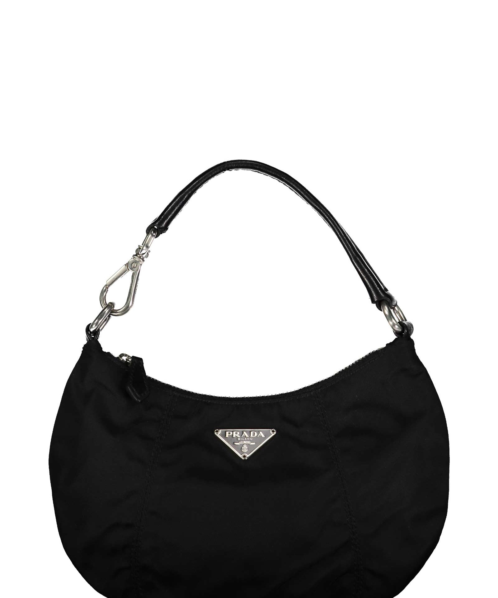 Prada Black Tessuto Nylon Mini Hobo