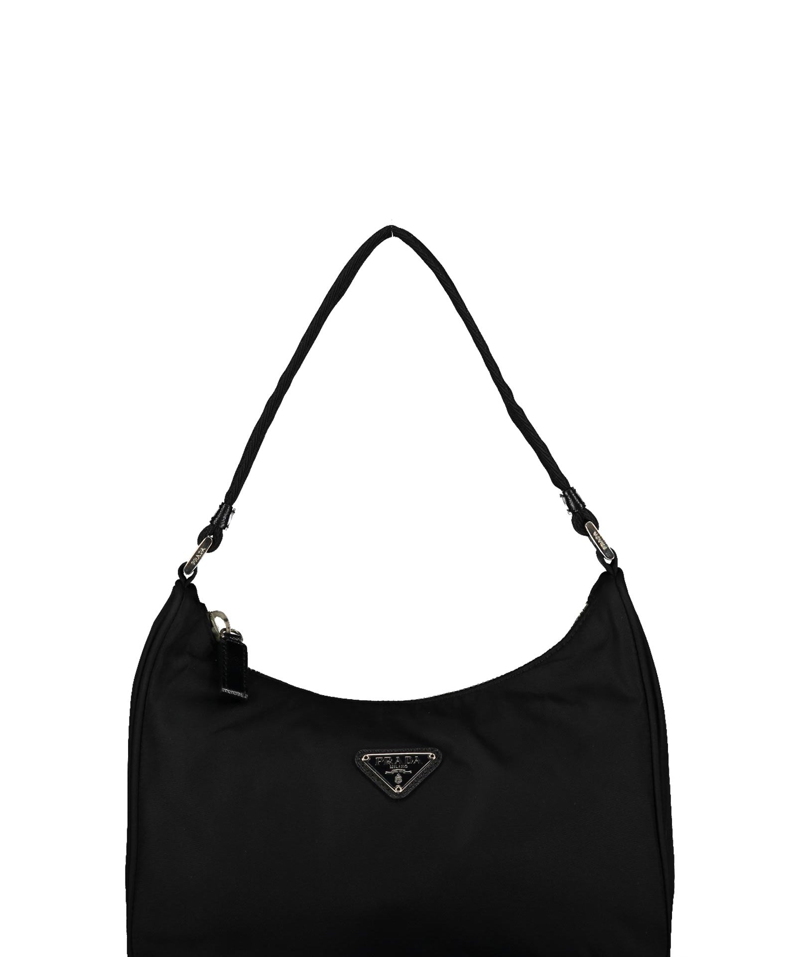 Prada Black Tessuto Nylon Mini Hobo