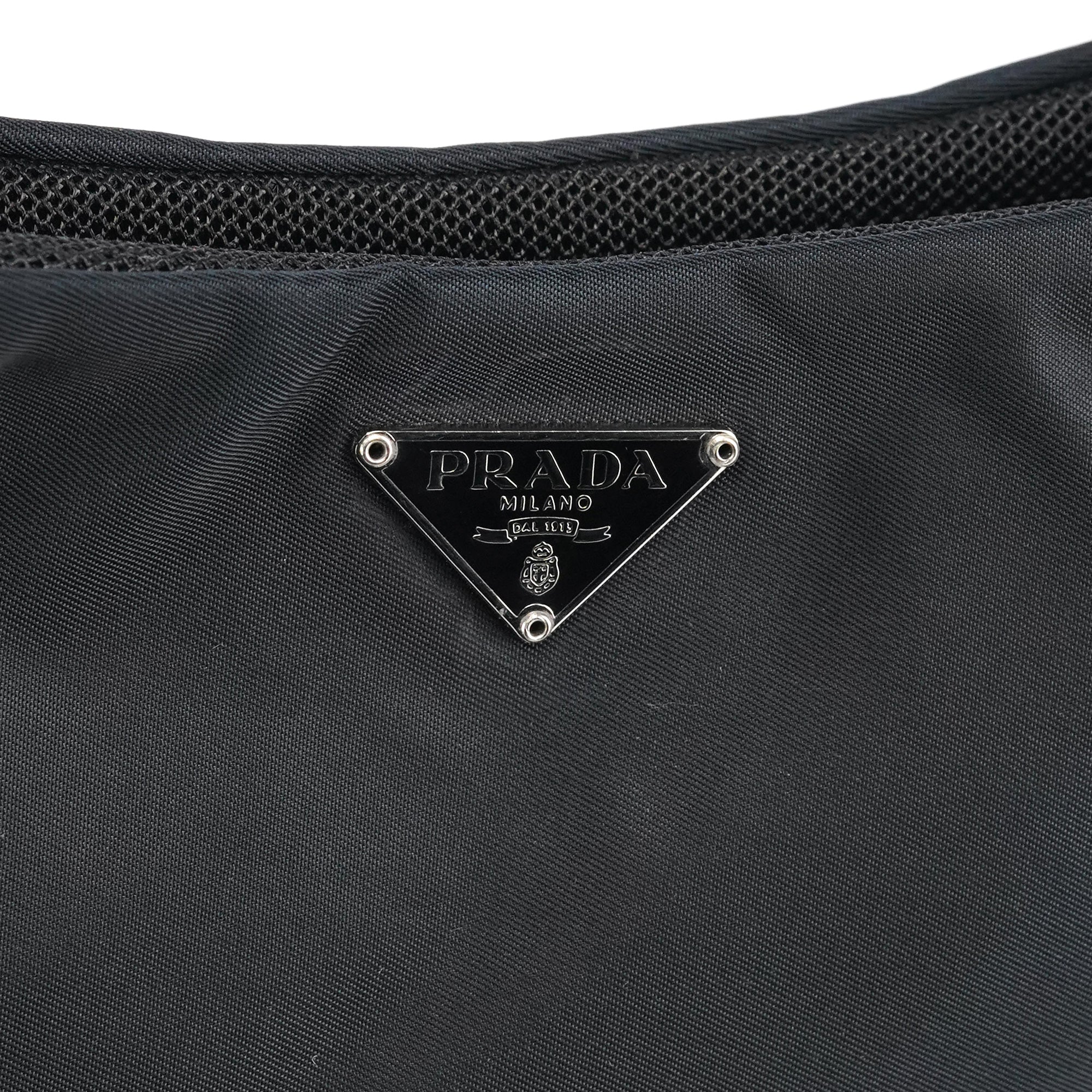 Prada Black Tessuto Nylon Mini Shoulder Bag