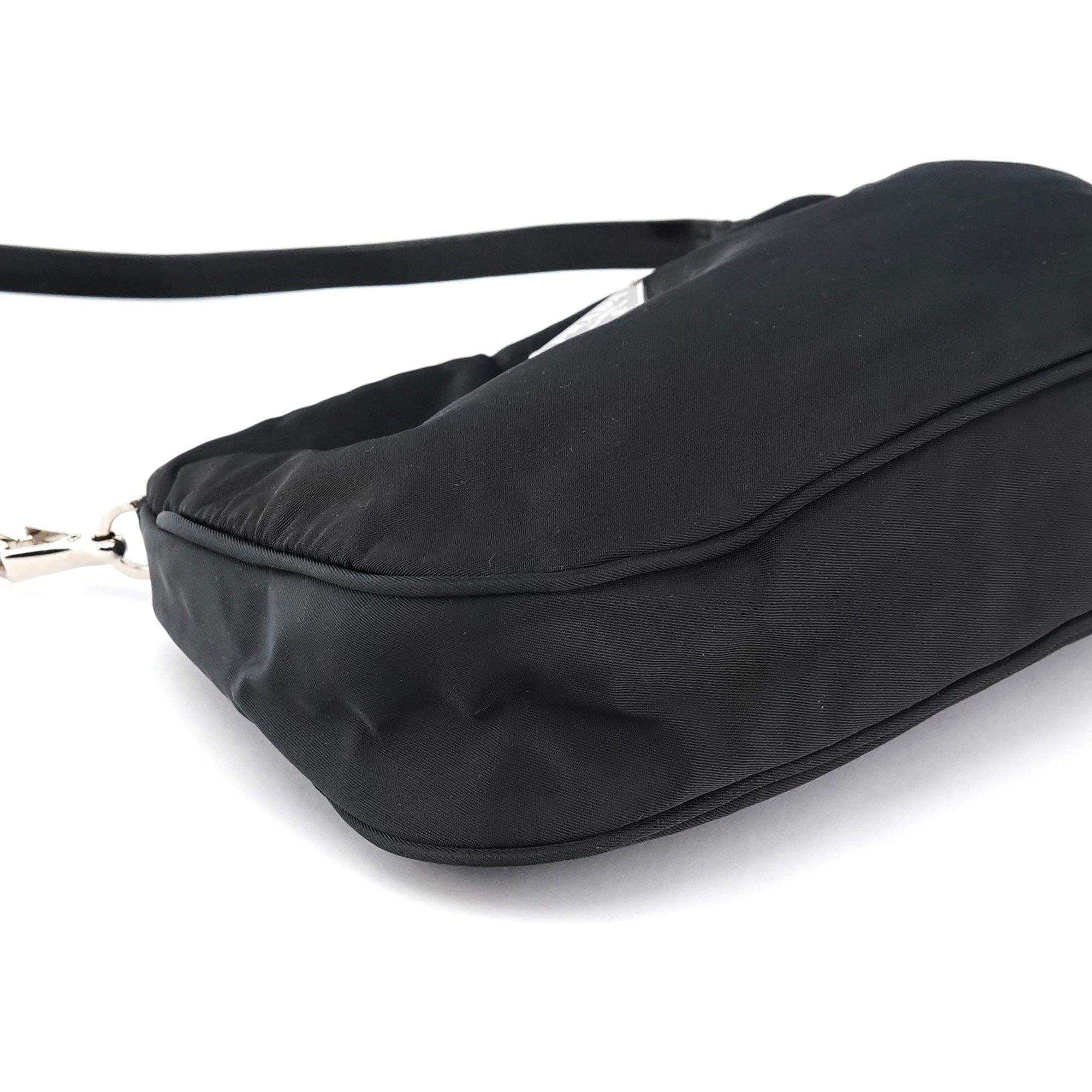 Prada Black Tessuto Nylon Mini Shoulder Bag