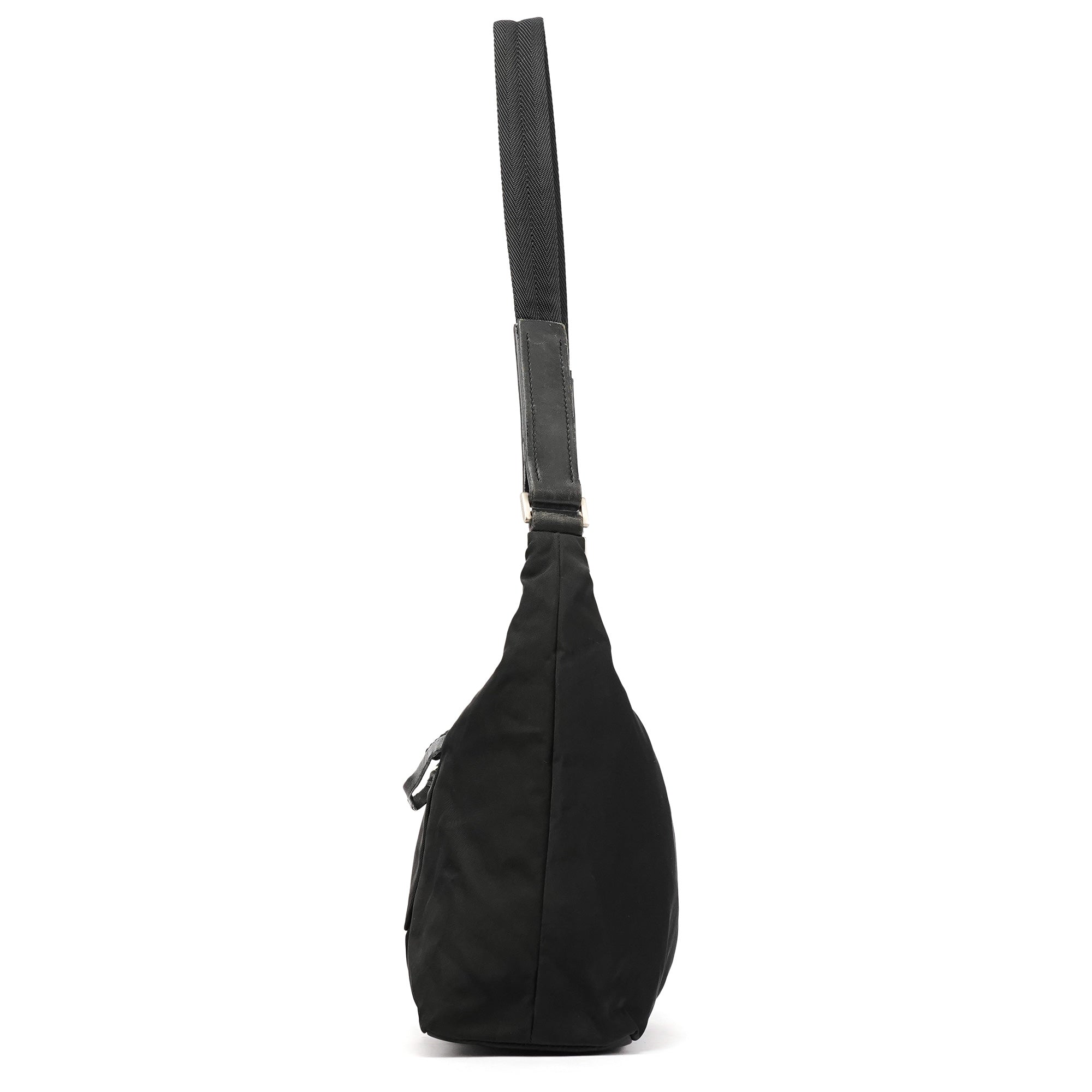 Prada Black Tessuto Nylon Shoulder Bag