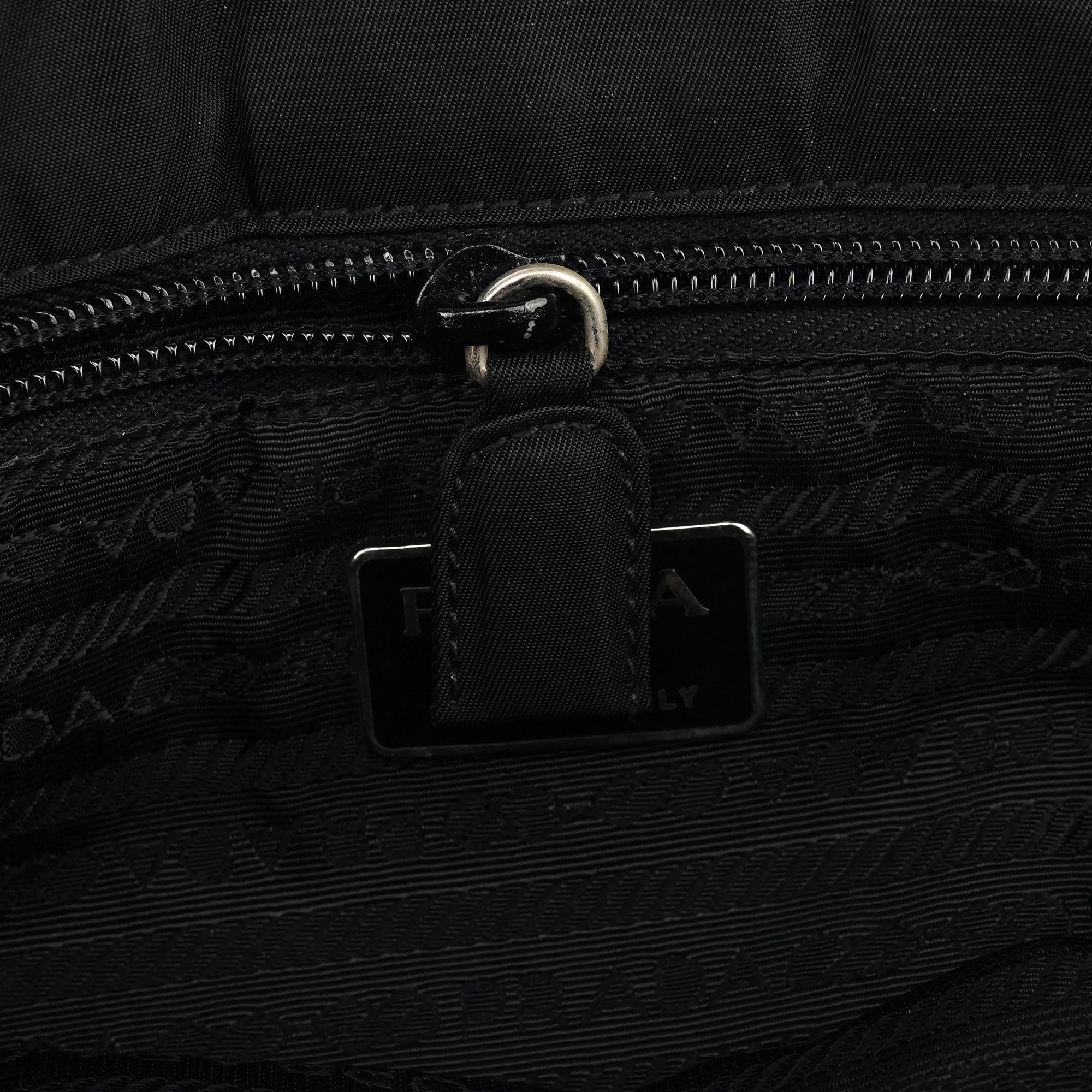 Prada Black Tessuto Nylon Shoulder Bag