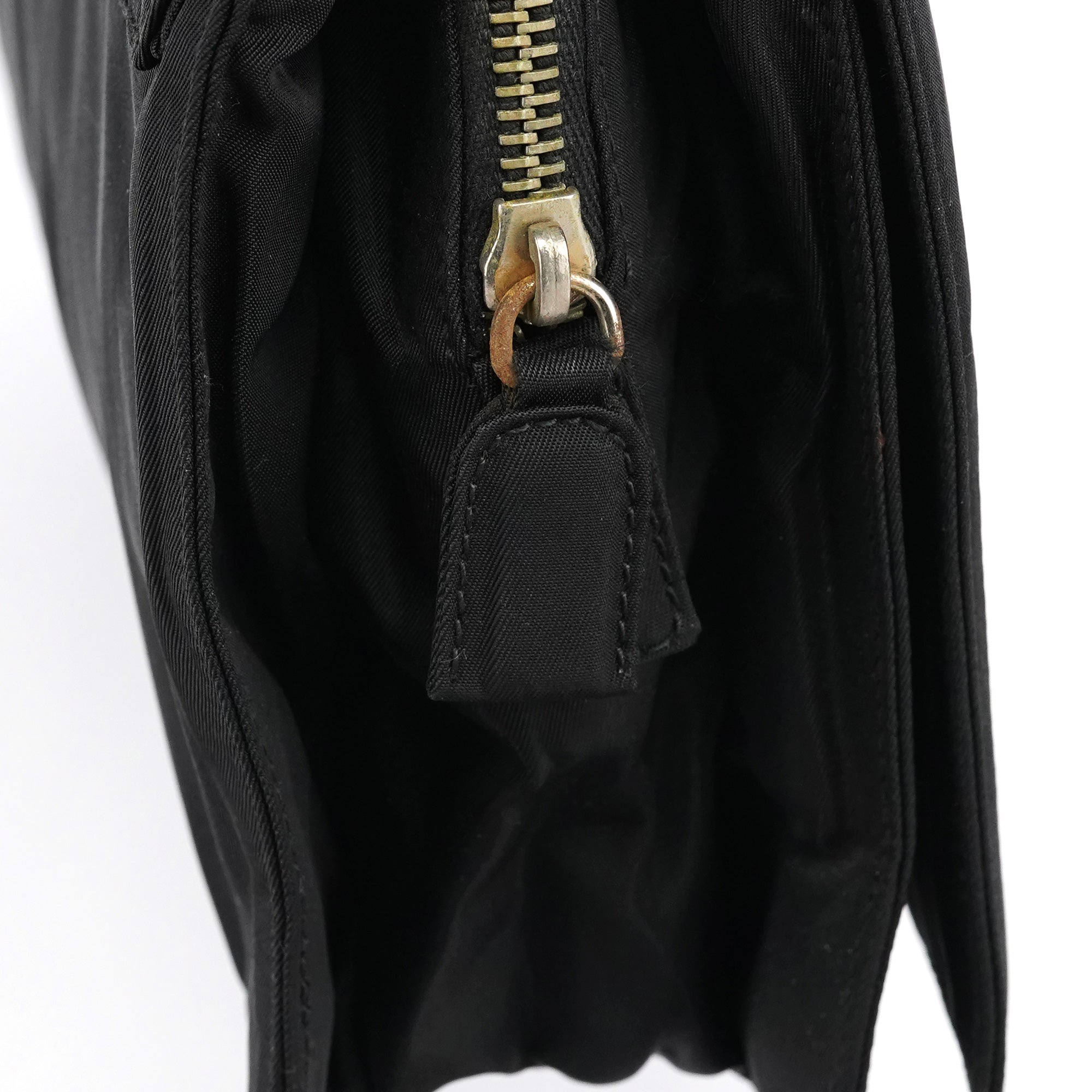 Prada Black Tessuto Nylon Shoulder Bag