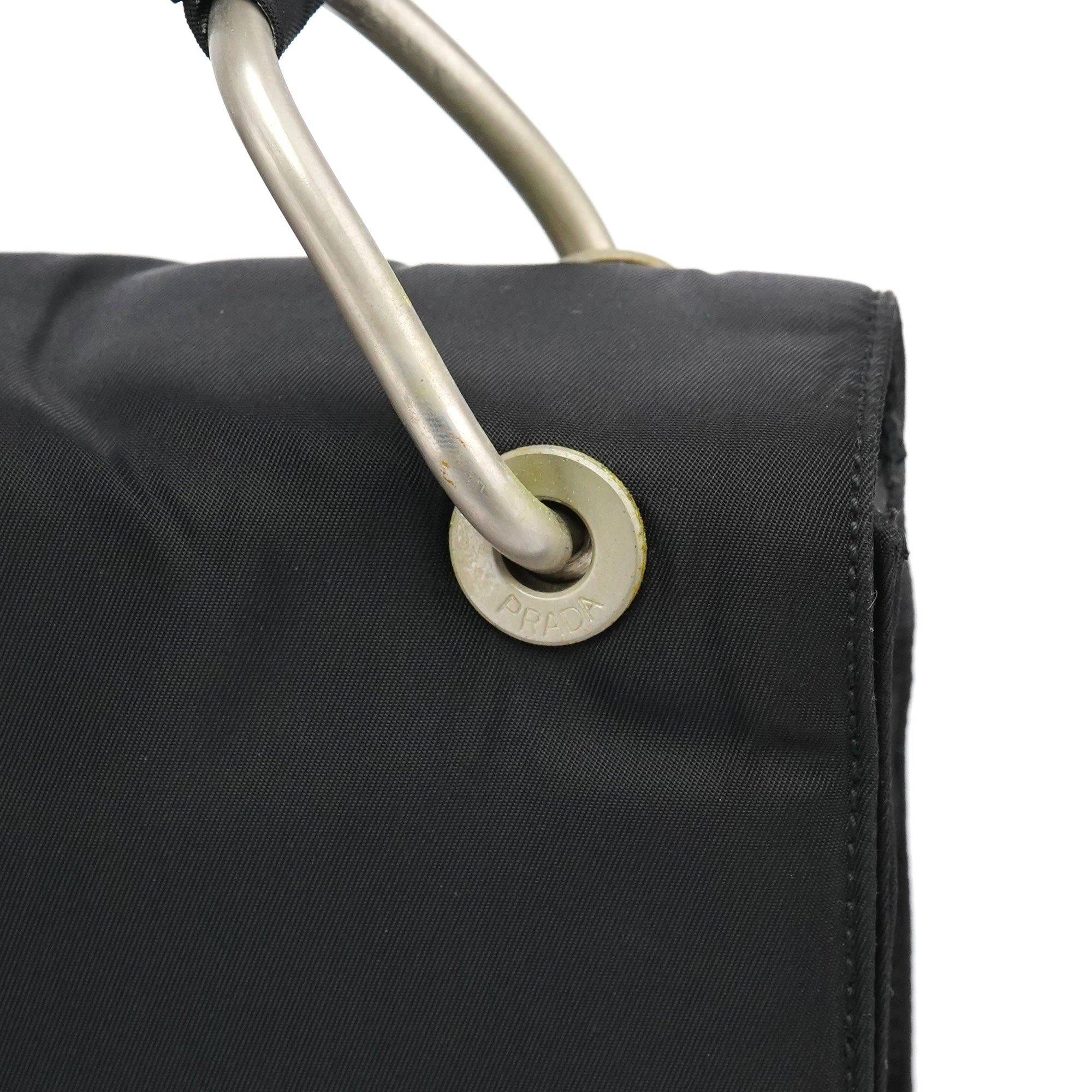 Prada Black Tessuto Nylon Shoulder Bag