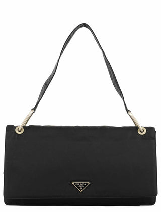 Prada Black Tessuto Nylon Shoulder Bag
