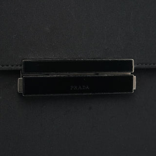 Prada Black Tessuto Nylon Top Handle Bag