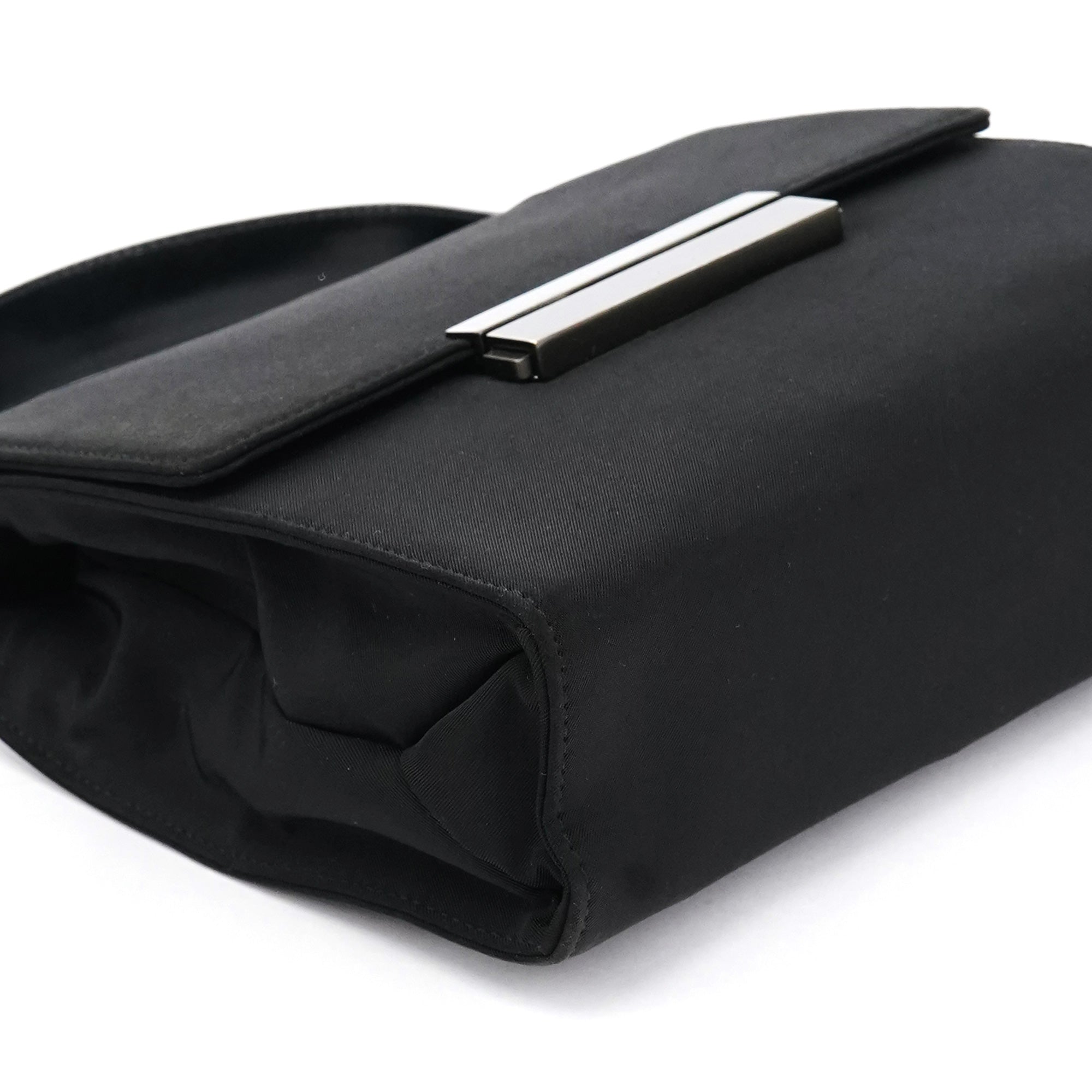 Prada Black Tessuto Nylon Top Handle Bag