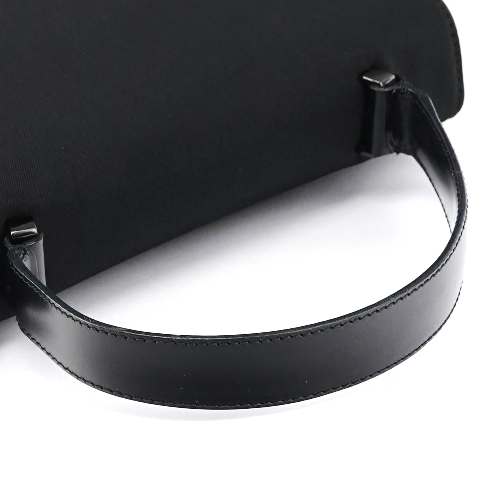 Prada Black Tessuto Nylon Top Handle Bag