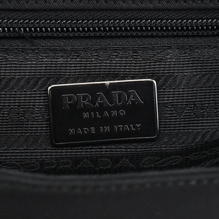 Prada Black Tessuto Nylon Top Handle Bag