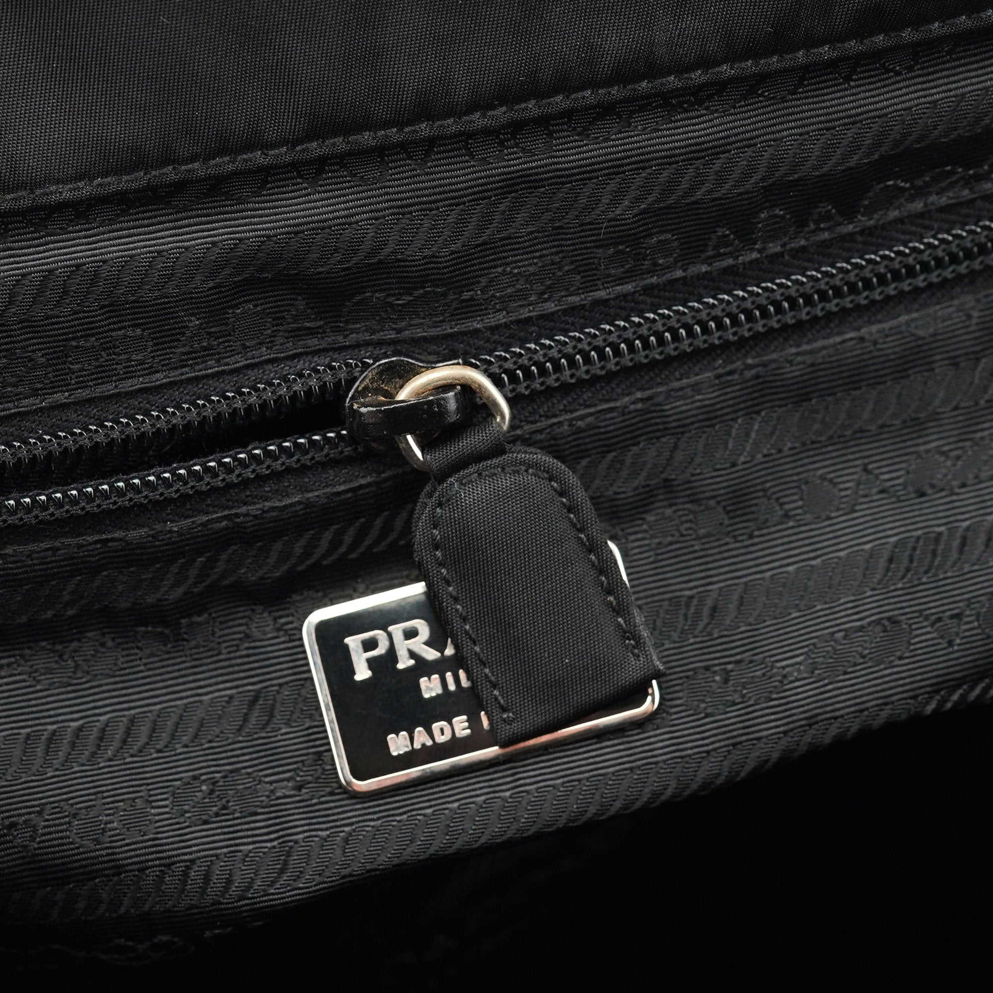 Prada Black Tessuto Nylon Tote Bag