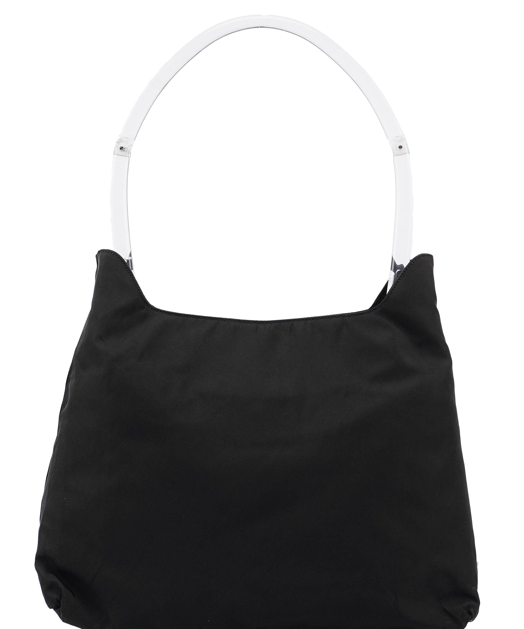 Prada Black Tessuto Plastic Shoulder Bag