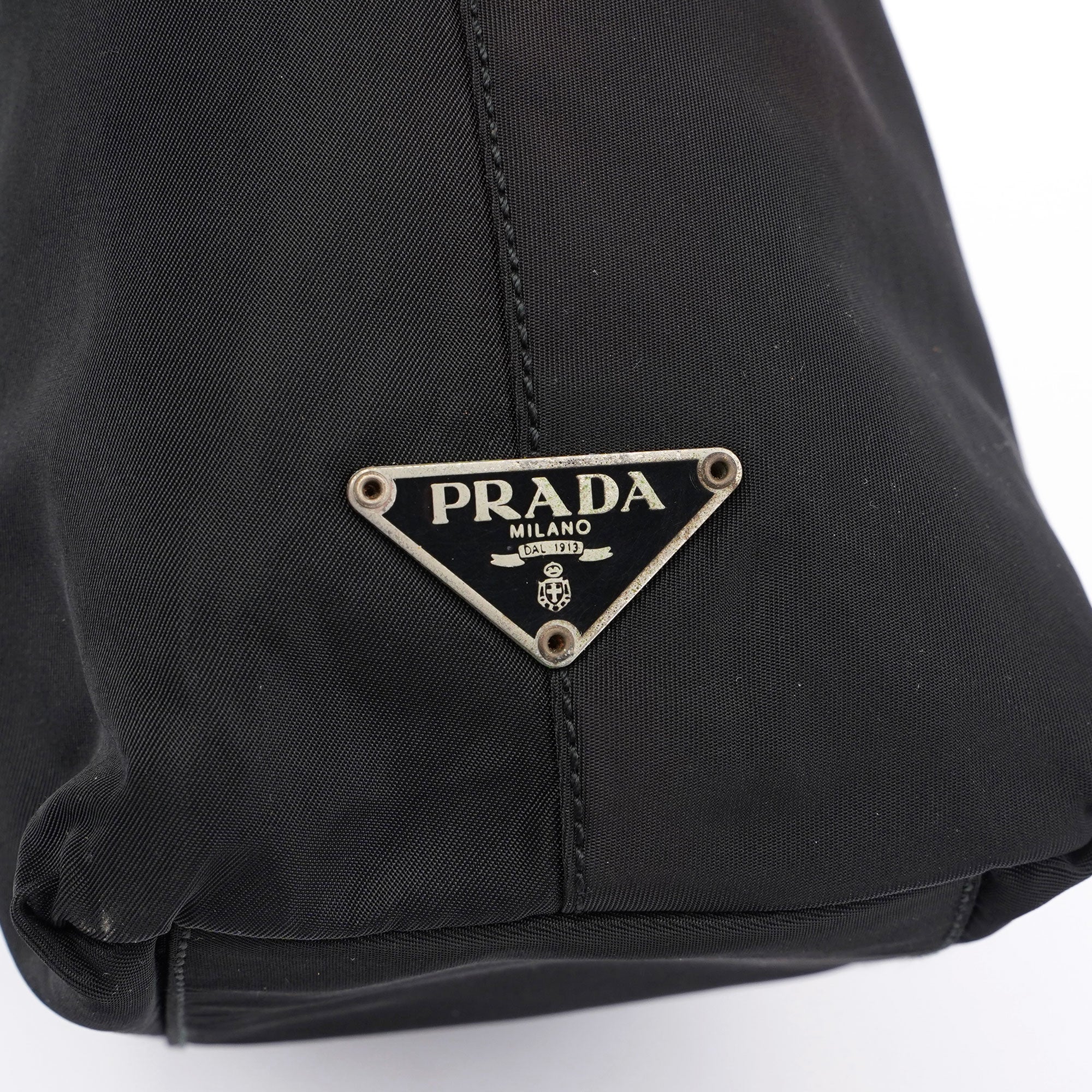 Prada Black Tessuto Plastic Shoulder Bag