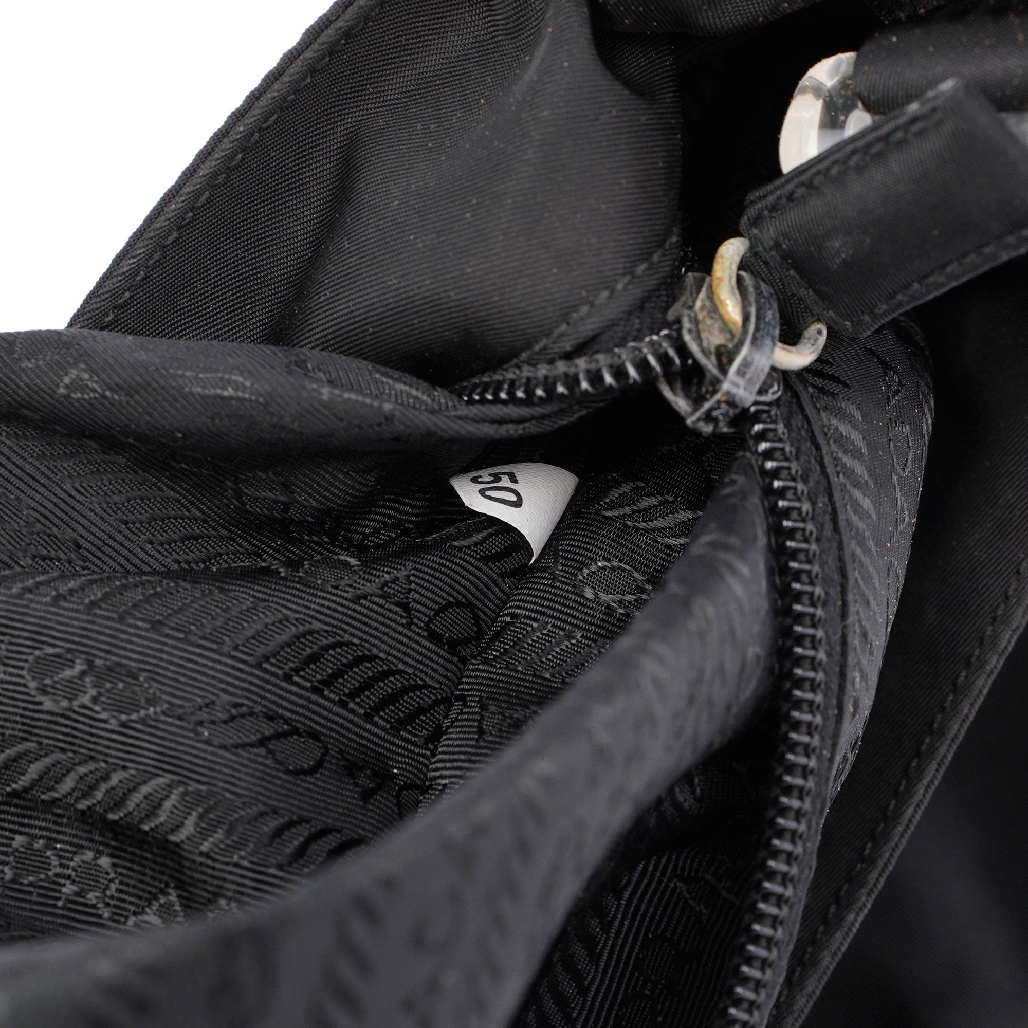 Prada Black Tessuto Plastic Shoulder Bag