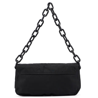 Prada Black Tessuto Plastic Shoulder Bag