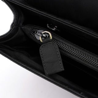 Prada Black Tessuto Spazzolato Buckle Shoulder Bag