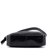 Prada Black Tessuto Spazzolato Hobo Shoulder Bag