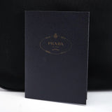 Prada Black Tessuto Spazzolato Hobo Shoulder Bag